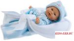 Кукла - младенец Кико в голубом, 26 см