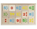 Кубики «Математика» деревянные неокрашенные, 15 шт. / KU-BIK*