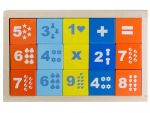 Кубики «Математика» деревянные окрашенные, 15 шт. / KU-BIK*